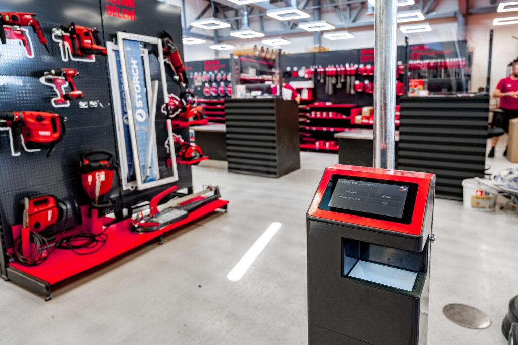 Elektronická čekárna v obchodě